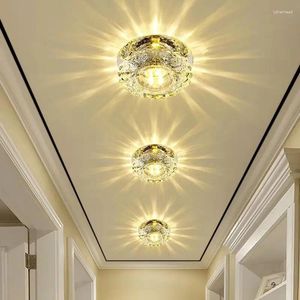 Plafondlichten gangpad spoeling led lamp woonkamer kristallen corridor luces front techo balkon veranda l