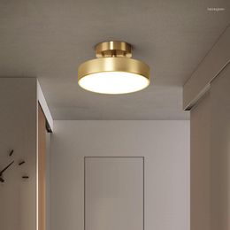 Plafonniers Lampe d'allée Éclairage Nordique Couloir de Luxe Salon Moderne Minimaliste Créatif Entrée Porche Montage Mural Décor Lumière