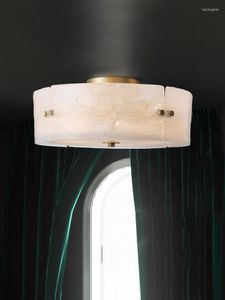 Plafondverlichting All Copper Glass Light Luxe slaapkamer Balkon Aisle Corridor Creatieve persoonlijkheid