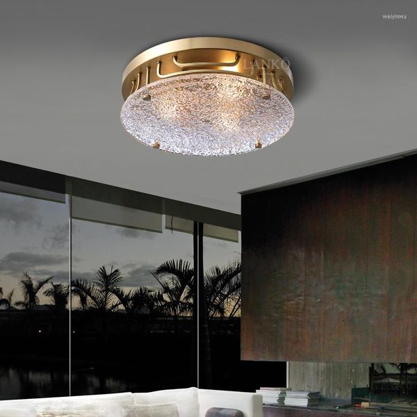 Plafonniers Américain Lumière De Luxe Classique Cuivre Lampe Moderne Chinois Chambre Étude Simple Et Élégant Rétro