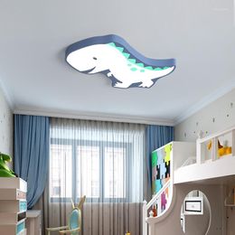 Luces de techo Llegada Dinosaurio Lámpara de araña Led moderna para dormitorio Habitación de niños Hogar Dec Montado en superficie