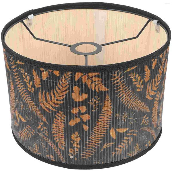 Plafonniers Abat-jour en bambou Abat-jour rustiques Remplacement de chevet Couverture de lumière de table Abat-jour