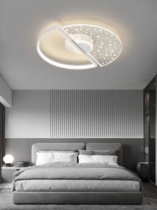 Plafonniers Chambre plafonnier luxe haut de gamme moderne minimaliste créatif chambre principale lampe ronde 0209