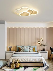 Plafondlampen slaapkamerlamp led warme romantische creatieve jongens en meisjes cloud moderne eenvoudige kinderen kamerlampen