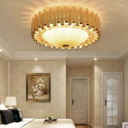 Luces de techo lámpara de dormitorio luz de lujo cristal de lujo simple sala de estar atmosférica moderna