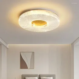 Luces de techo Dormitorio Luz Lujoso Cristal Moderno Atmosférico Creativo Maestro Sala de Espectro Completo