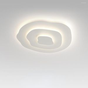 Plafondverlichting slaapkamer licht eenvoudig moderne woonkamer NAORDIC Minimalisme Persoonlijkheid Creatieve onregelmatige ronde LED -lamp