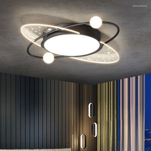 Plafonniers Chambre Ovale En Aluminium Led Lumière Nordique Dimmable Lustre Acrylique Mont Lampe Luminarias Éclairage Intérieur