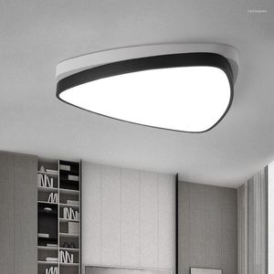 Plafonniers Style noir et blanc lumière de forme spéciale triangulaire Double dôme lampes de défaut mode vent contracté est 7007