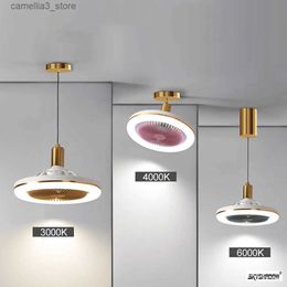 Plafoniere Ventilatore da soffitto Luce Telecomando Ventola di raffreddamento dimmerabile a 3 velocità Ventilatore da soffitto a 3 velocità Portalampada E27 per la decorazione della camera da letto Q231012