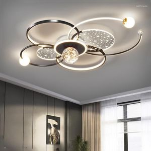 Plafondlampen Kroonluchters Moderne Gypsophila Woonkamer Smart Indoor Decoratieve Afstandsbediening Stijlvolle minimalistische lamp