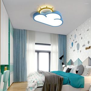 Plafondverlichting kinderkamer lampje jongen meisje prinses slaapkamer eenvoudige moderne cartoon wolk Noordse creatieve lampen