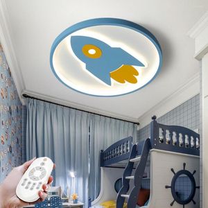 Plafonniers Chambre d'enfants Lampe LED Lustre Moderne Dimmable Avec Télécommande Garçons Filles Chambre Balcon Décoratif