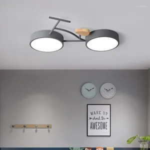 Plafonniers Chambre d'enfant Lumière Moderne LED Salon Décoration Éclairage Créatif Vélo