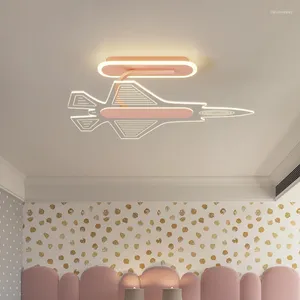 Plafondlampen kinderkamer licht vliegtuig meisje cartoon Nordic eenvoudige moderne led eye protection slaapkamer