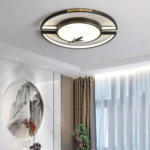 Plafondlampen Chinese stijllamp moderne minimalistische slaapkamer ronde woonkamer eetkamerstudie Zen