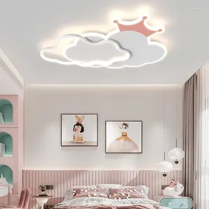 Luces de techo Ligera de la nube Lámpara de la sala de estar Lámpara Niños Niños Decoración moderna del hogar Cocina Ládica LED para celda