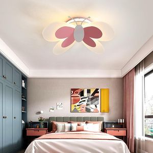 Luces de techo Contratadas Lámpara de habitación para niños Iluminación Web Celebridad Niños y niñas Lámparas de succión de mariposa de dibujos animados Linternas