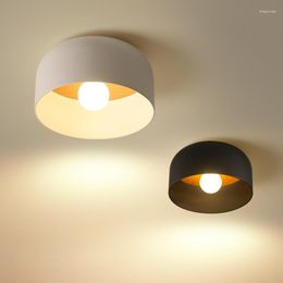 Plafondverlichting Creatief Led-lamppaneel Minimalistisch houtnerflicht voor studeerkamer Slaapkamer Woonkamer Bar Home Decor IJzeren verlichtingsapparaat