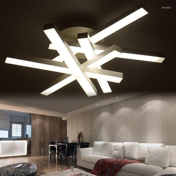 Luces de techo Personalidad creativa Arte como bajo voltaje Toda la sala de pizarra blanca Iluminación Living LED