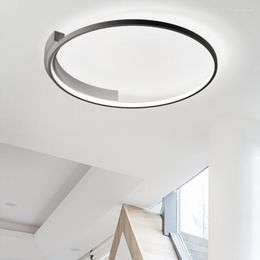 Luces de techo Lámparas redondas creativas Minimalista Led Sala de estar Decoración Dormitorio Candelabros modernos Arte Accesorios de iluminación