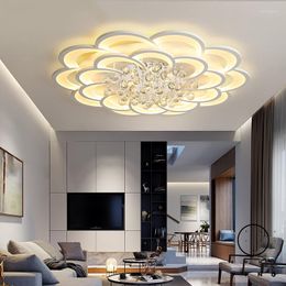 Plafonniers cristal moderne Led lustre pour salon chambre étude maison déco acrylique 110V 220V luminaires