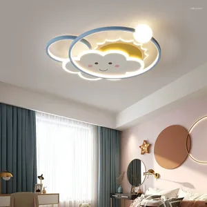 Plafonniers mignon chambre d'enfants lampe nuage moderne chaud romantique fille garçon chambre décor princesse lampes de pépinière