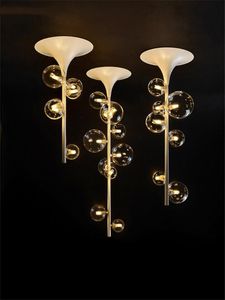 Plafonniers Design Bulle Verre Chambre Salon Nordique De Luxe Restaurant Moderne Salle De Bains Miroir Lampes Luminaires