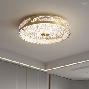 Plafondlichten Deyidn koper goudlamp luxe textuur water licht binnenronde voor woonkamer slaapkamer restaurant keuken