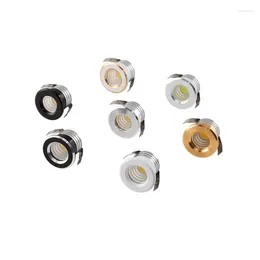 Plafonniers Dimmable intégré LED petit projecteur 3W110V 220V COB Downlight pour la décoration de la maison armoire à vin affichage de bijoux