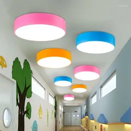Lautres de plafond Ecojas acrylique LED rond Flush Mount Child Flushmount Light pour la maternelle