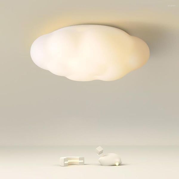 Plafonniers Est Cloud Light White LED Lustre pour salle à manger Chambre d'enfant Lampe d'étude Creative Décoratif Éclairage quotidien