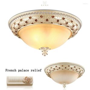 Plafonniers Style Européen E27 Résine Lampe Circulaire Balcon Éclairage Chaud Chambre Principale Lampes LED Jardin Allée