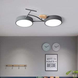 Plafondlampen Europese stijl Persoonlijkheid Moderne slaapkamer Studie Simple Creative Kid Boy Room Lamp LED Bicycle Modellering LX112412
