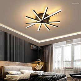 Plafonniers Type de ventilateur atmosphère dorée brillante conception artistique meubles simples éclairage lumière salon lampe El