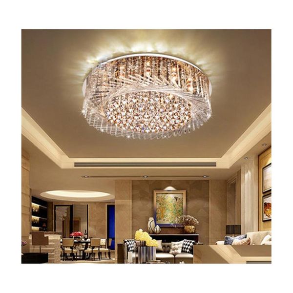 Plafonniers Mode Led Salon Cristal Chambre Lustre Creative Birds Nest Lampe Suspension Lampes Drop Delivery Lighting Indoo Dh73B