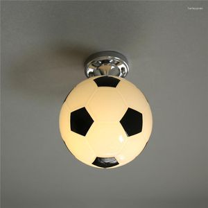 Plafondlampen voetbal kroonluchter woonkamer decor lamp voor kinderlicht thuisdecoratie slaapkamer led