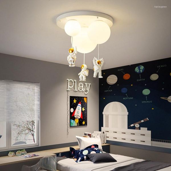 Plafonniers pour enfants chambre chambre d'enfants décor lampe Suspension lustre Suspension astronaute garçons filles