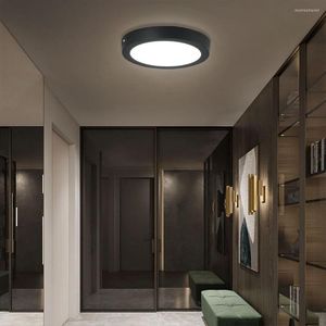 Plafonniers Ganeed LED moderne rond/carré panneau lumineux encastré pour luminaires de couloir de chambre à coucher