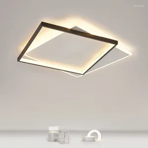 Plafonniers Lampe LED géométrique pour salon moderne simple éclairage domestique nordique chambre décor à la maison