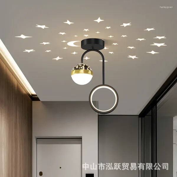 Plafonniers Lampe en verre Lampe LED moderne Plafonds de salle de bain Simple Luminaire Cube