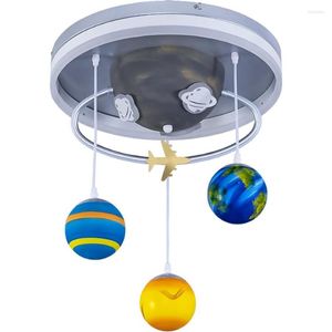 Plafondverlichting Globe Kinderen Lamp Persoonlijkheid Jongen Slaapkamer Led Verlichtingsarmaturen Creatieve Nordic Planet Restaurant Cartoon Top Armatuur