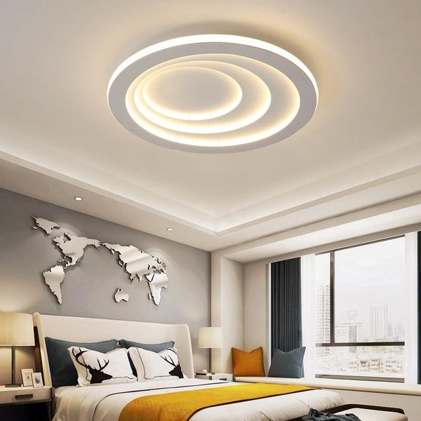 Plafonniers matériel Silicone Triangle cercle ovale lumière LED salon chambre étude couloir lampe luminaire éclairage