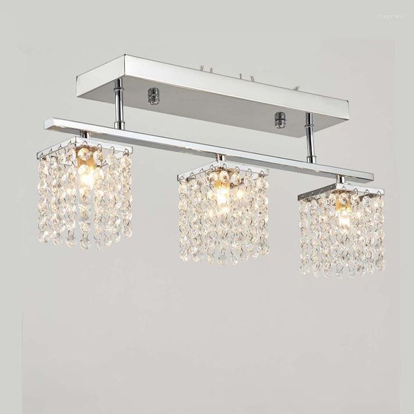 Plafonniers Lampe en cristal de haute qualité Trois sources de lumière G9 LED Lampes d'intérieur Salon Lustre Éclairage