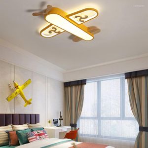 Plafondlampen indoor licht voor kinderkamer kleuterschool jongens meisjes vliegtuig cartoon kinderlijke decoratielamp slaapkamer meubels