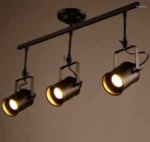 Plafondlampen industriële led spotlamp zwart licht vintage retro d9cm h35cm