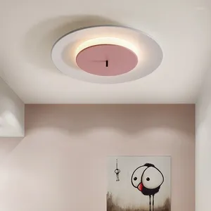 Plafondlampen IRE Slaapkamer Designer Ronde Lamp Creatieve Woonkamer Scandinavische Minimalistische LED Kinderstudiehuisverlichting
