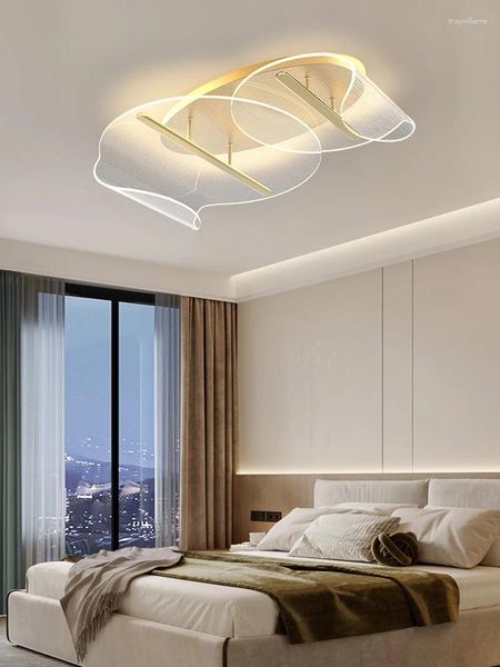 Luces de techo Diseñador italiano Dormitorio Sala de estar Luz Personalidad creativa Arte Cálido Estudio Pétalo para niños