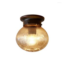 Plafondlampen IWhd ronde glazen ledlampen keuken hal balkon veranda gang gang vintage armaturen lampara techo