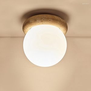 Plafondlampen Japan Wabi Sabi Small Light Led Decoratie Industrial Warm Bulb Aesthetic Lampara Techo Furniture Home